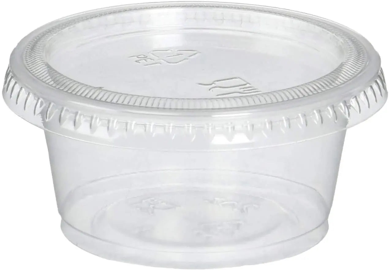 Souffle cup / Portion cup Round - 3.25oz Clear- 2500 Pcs/Case - Ampack