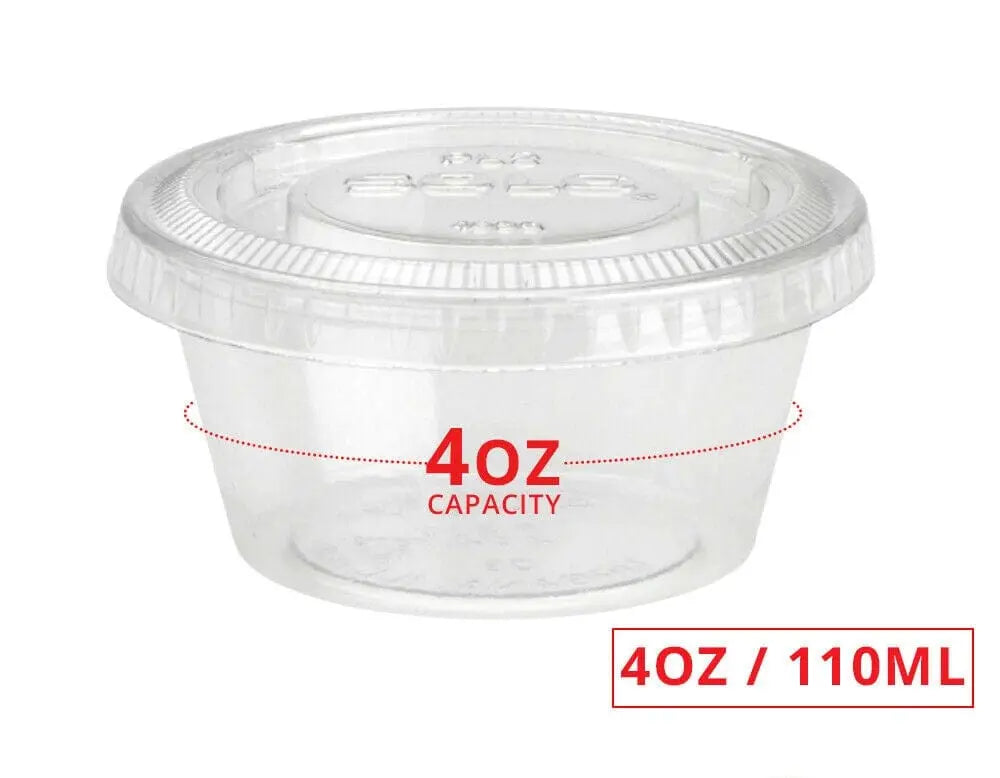 Souffle Cup / Portion cup Round- 4 oz Clear- 2500 Pcs/Case - Ampack