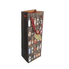 Wine bottle printed paper Gift Bag with handles Ampack