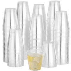 1 oz Shot glasses Clear Hard Plastic -Pack of 50Pcs Ampack