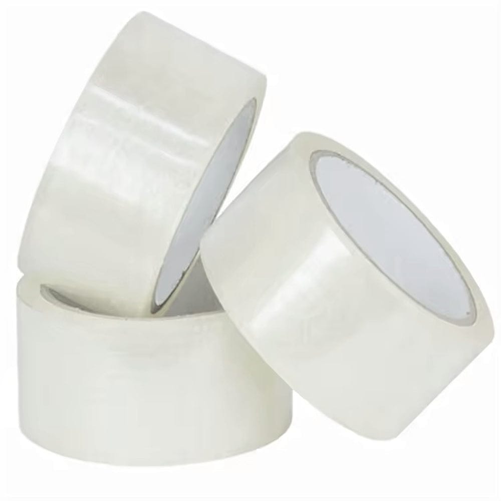 2" x 55 Yards - 1.8 Mil Clear White - Carton Packing Tape - 36 Rolls/Case Ampack