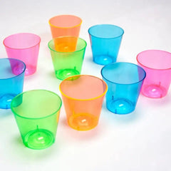 9 oz Neon Tumbler Hard Plastic Glasses  -10 Ct. Ampack