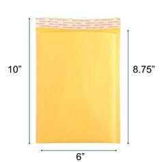 Kraft Bubble Mailer-Shipping bag-Padded Self Seal Envelope 6x10 - 250 Pcs/Cs Ampack