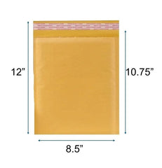 Kraft Bubble Mailer-Shipping bag-Padded Self Seal Envelope 8.5x12 - 100 Pcs/Cs Ampack