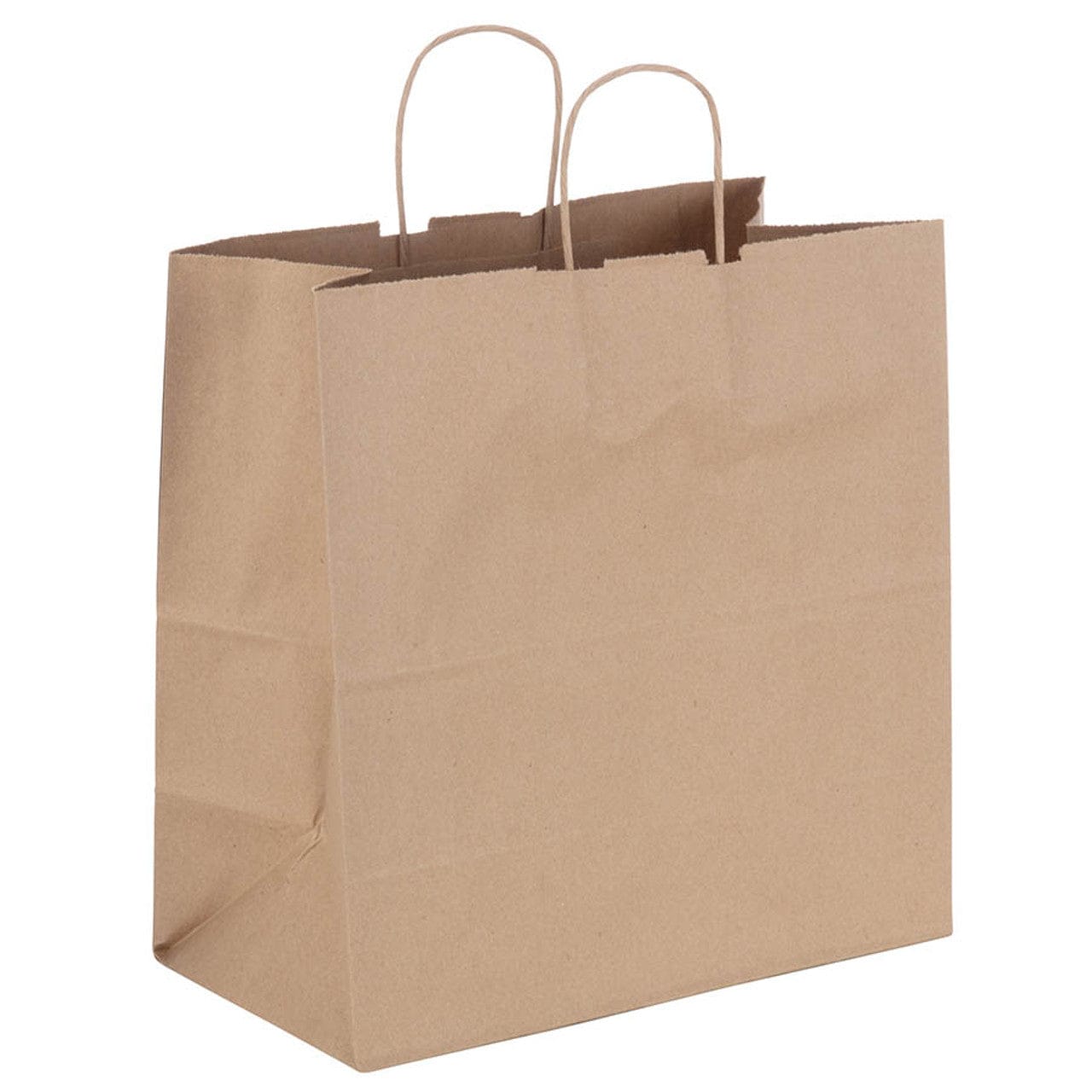 Kraft Paper Bag with Twisted Handles, Medium (Junior Mart) - 13.00 x 7.00 x 13.00 Inch - 250 Pack Ampack