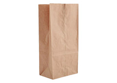 Kraft Paper Brown SOS Grocery Bags 40Lbs #25 Shorty - 500 Pcs/Pack Ampack