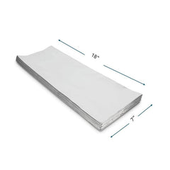 Mylar Metallic Wine Gift Bag, Silver - 7.00 x 18.00 Inch - 1000 Pack Ampack