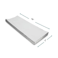 Mylar Metallic Wine Gift Bag, Silver - 7.00 x 18.00 Inch - Ampack