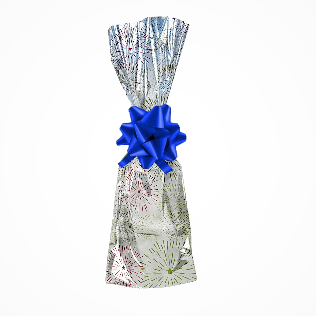 Printed Mylar Metallic Wine Gift Bags, Assorted - 7.00 x 18.00 - 500Pcs/Case Ampack