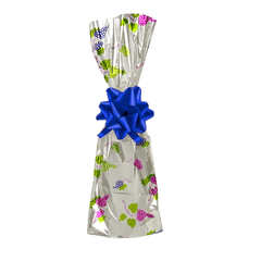 Printed Mylar Metallic Wine Gift Bags, Assorted - 7.00 x 18.00 - 500Pcs/Case Ampack