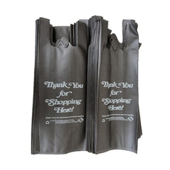 Reusable TWO bottle liquor bag-Black -'Thank you'- 300Pcs/Case Ampack