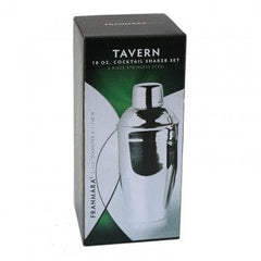 Tavern Cocktail Shaker Set, 18 Oz  Stainless Steel Ampack