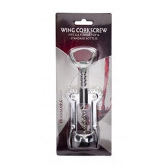 Wing Corkscrew, Open Spiral worm Chrome plated Bottle Opener Ampack
