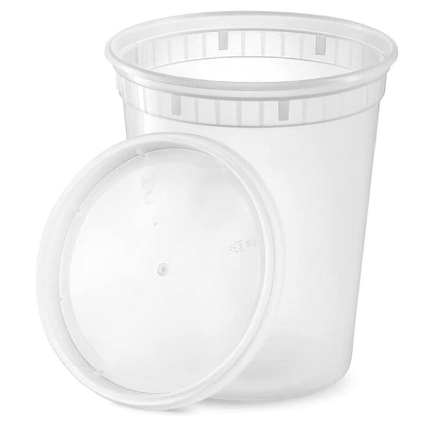 Deli Containers Heavy-duty with airtight lids- 32 Oz -240 sets/case - Ampack
