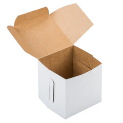 Cupcake/Bakery box 5.5"x5.5"x4" White 25Pcs Ampack