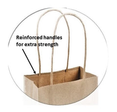 Kraft Paper Bag with Twisted Handles - Debbie- 10 x 5 x 13 -250Pcs - Ampack