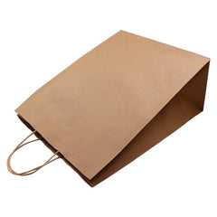 Kraft Paper Bag with Twisted Handles - Junior Mart- 13 x 7 x 13 -250Pcs Ampack