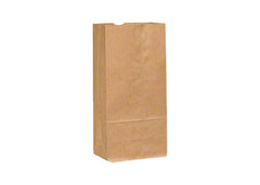 Kraft Paper Brown SOS Grocery Bags 35Lbs #10 Pack of 500 Pcs - Ampack