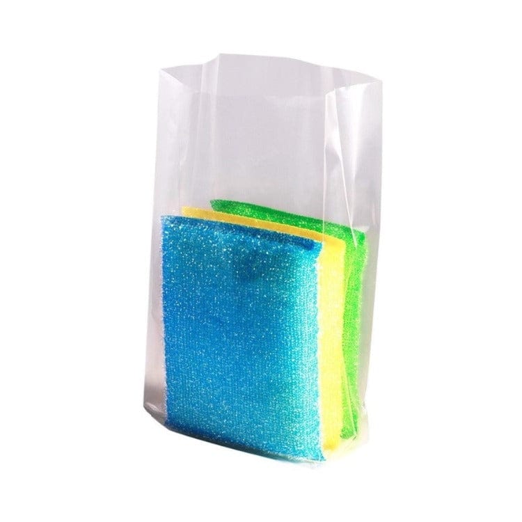 Poly bags Gusseted Open end -Clear 4x2x8 2Mil 1000Pcs/Case Sold by Ampack