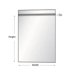 Poly bags Reclosable ZipTop 8x8 2Mil 1000Pcs/Case Ampack
