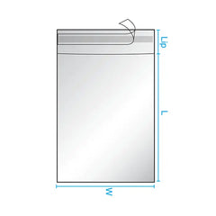 Polypropylene bag Crystal clear Lip & Tape resealable - 6 x 9 1.6Mil 1000Pcs/Case Sold by Ampack