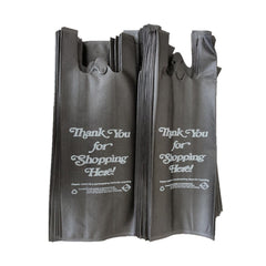 Reusable ONE bottle liquor bag-Black -'Thank you'- 300Pcs/Case Ampack