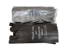 Reusable ONE bottle liquor bag-Black -'Thank you'- 300Pcs/Case Ampack