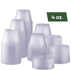 Souffle Cup / Portion cup Round- 4 oz Clear- 2500 Pcs/Case - Ampack