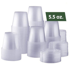 Souffle Cup / Portion cup Round- 5.5 oz Clear- 2500 Pcs/Case - Ampack